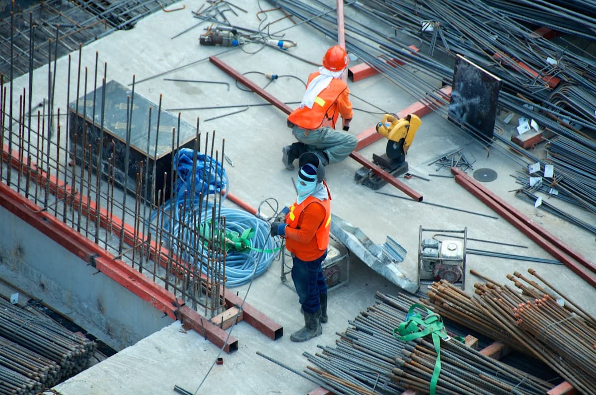 L'équipe de Lorraine Chauffage sur un chantier de rénovation